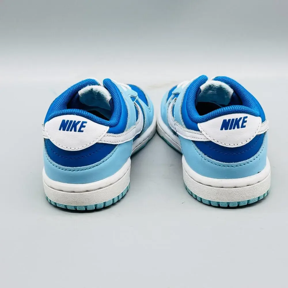 Nike Shoes Kids Toddler 9 c Blue White Dunk Low Top Athletic Sneaker Trainers